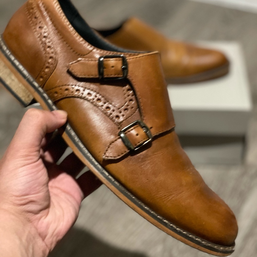 Bar III double monk straps